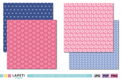 Love pattern bundle with soft colors