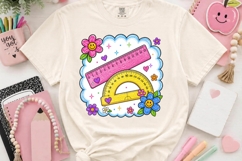 Cute Ruler and Protractor Clipart PNG for Math Class Product Image 2