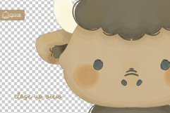 Cute Safari Animals Watercolor Clipart Product Image 3