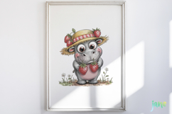 Cute Safari Animals with Strawberries Product Image 2