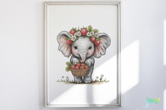 Cute Safari Animals with Strawberries Product Image 2