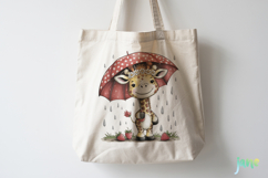 Cute Safari Animals with Strawberries Product Image 5