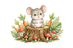 Cute Safari Mouse Png | Cute Safari Png Product Image 1