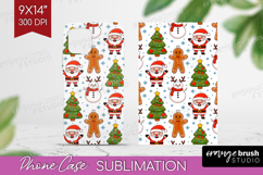 Cute Santa Xmas Phone Case PNG Christmas Case PNG Product Image 1