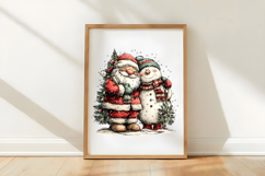 Cute Santa Claus Christmas Clipart Product Image 3