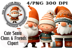 Cute Santa Claus &amp; Friends Christmas Product Image 1