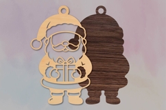 Cute Santa Claus Ornament SVG Product Image 2