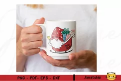 Santa Gnome Christmas Clipart PNG Gnome Clipart Product Image 3