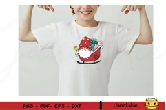 Santa Gnome Christmas Clipart PNG Gnome Clipart Product Image 4