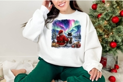 Cute Santa Snowman Christmas Clipart Product Image 2