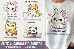Cute &amp; Sarcastic Judging Quotes PNG Sublimation Designs Product Image 3