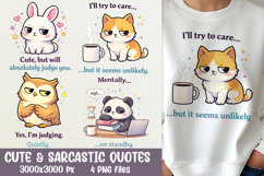 Cute &amp; Sarcastic Judging Quotes PNG Sublimation Designs Product Image 4
