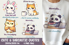 Cute &amp; Sarcastic Judging Quotes PNG Sublimation Designs Product Image 2