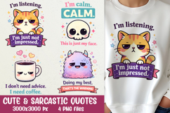 Cute &amp; Sarcastic Sublimation Quotes PNG Designs Product Image 2