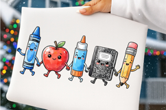Cute School Sublimation PNG, School Characters Supplies Png Product Image 2