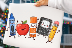Cute School Sublimation PNG, School Characters Supplies Png Product Image 4