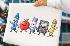 Cute School Sublimation PNG, School Characters Supplies Png Product Image 5