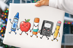 Cute School Sublimation PNG, School Characters Supplies Png Product Image 6