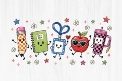 Cute School Supplies Character Bundle PNG Product Image 1