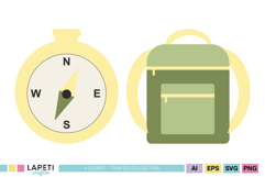 Cute camping adventure printable graphics for children themed creative projects