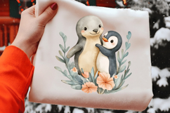 Cute Sea Animals Clipart PNG Product Image 2