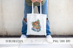 Watercolor cute lighthouse and seagulls clipart - 3 png Product Image 2