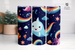 Cute Rainbow pattern Sublimation tumbler Design Product Image 6
