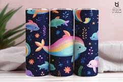 Cute Rainbow pattern Sublimation tumbler Design Product Image 7