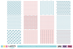 Shark themed scrapbook backgrounds with playful underwater designs