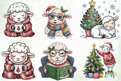 Cute Sheep Christmas Sublimation Product Image 5