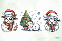 Cute Sheep Christmas Sublimation Product Image 4