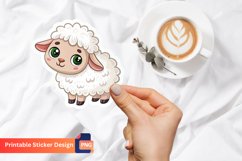 Cute Sheep Sticker, Adorable Lamb Sticker, Sheep Decal Product Image 1