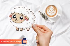 Cute Sheep Sticker, Adorable Lamb Sticker, Sheep Decal Product Image 1