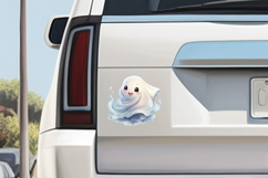 Cute Halloween Ghost Clipart Bundle - 10 watercolor PNGs Product Image 7