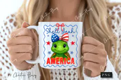 Shell Yeah America Funny PNG | 4th Of July PNG Product Image 2