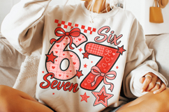 Six Seven Valentine's Day PNG, Be Mine, Xoxo Png, Coquette Product Image 1