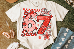 Six Seven Valentine's Day PNG, Be Mine, Xoxo Png, Coquette Product Image 3