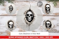 Wind Spinner Skeleton in Wall Product Image 1