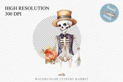 watercolor Floral Skeleton Skull, spooky clipart, nursery, Creepy halloween decoration art image Cute Skeleton Skull Halloween Creepy Clipart PNG Scrapbook Fairy Tale Art Image Watercolor Transparent Print illustration sublimation creepy printable digital