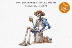 Cute Skeleton Skull Halloween Creepy Clipart PNG Scrapbook Fairy Tale Art Image Watercolor Transparent Print illustration sublimation creepy printable digital watercolor Floral Skeleton Skull, spooky clipart, nursery, Creepy halloween decoration art image