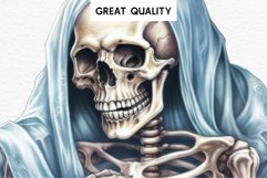 watercolor Floral Skeleton Skull, spooky clipart, nursery, Creepy halloween decoration art image Cute Skeleton Skull Halloween Creepy Clipart PNG Scrapbook Fairy Tale Art Image Watercolor Transparent Print illustration sublimation creepy printable digital