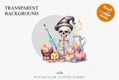 Cute Skeleton Skull Halloween Creepy Clipart PNG Scrapbook Fairy Tale Art Image Watercolor Transparent Print illustration sublimation creepy printable digital watercolor Floral Skeleton Skull, spooky clipart, nursery, Creepy halloween decoration art image