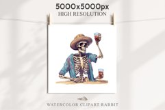 Cute Skeleton Skull Halloween Creepy Clipart PNG Scrapbook Fairy Tale Art Image Watercolor Transparent Print illustration sublimation creepy printable digital watercolor Floral Skeleton Skull, spooky clipart, nursery, Creepy halloween decoration art image