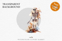 Cute Skeleton Skull Halloween Creepy Clipart PNG Scrapbook Fairy Tale Art Image Watercolor Transparent Print illustration sublimation creepy printable digital watercolor Floral Skeleton Skull, spooky clipart, nursery, Creepy halloween decoration art image