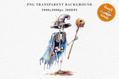 Cute Skeleton Skull Halloween Creepy Clipart PNG Scrapbook Fairy Tale Art Image Watercolor Transparent Print illustration sublimation creepy printable digital watercolor Floral Skeleton Skull, spooky clipart, nursery, Creepy halloween decoration art image