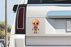 Cute Skeletons PNG Bundle | ANIME Halloween Clipart Product Image 6