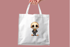 Cute Skeletons PNG Bundle | ANIME Halloween Clipart Product Image 7