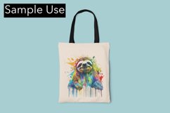 Cute Sloth Color Drip - Sublimation - Digital Product Image 4