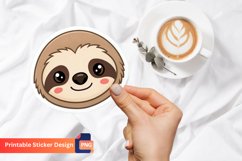 Cute Sloth Face Sticker, Cartoon Sloth Face Sticker Product Image 1