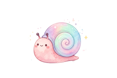 Cute Snail Png Design |Garden Png Product Image 1